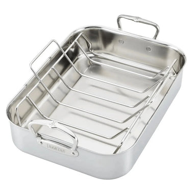 Hestan ProBond Classic Stainless Steel Roasting Pan with Rack
