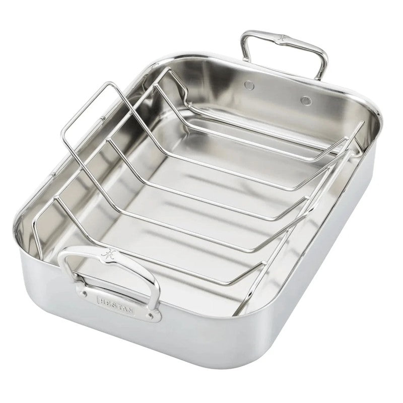 Hestan ProBond Classic Stainless Steel Roasting Pan with Rack