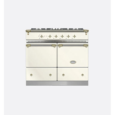 Lacanche Cluny LG1052CTIVA 100cm Dual Fuel Range Cooker, Ivory & Brass