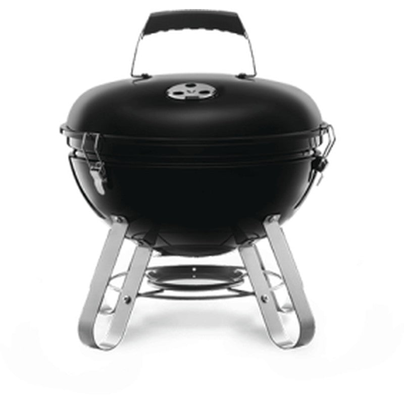 Napoleon Premium 14 Charcoal Portable Porcelain Enamel Grill, Black