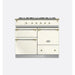 Lacanche Macon LG1053CTIVA 100cm Dual Fuel Range Cooker, Ivory & Brass
