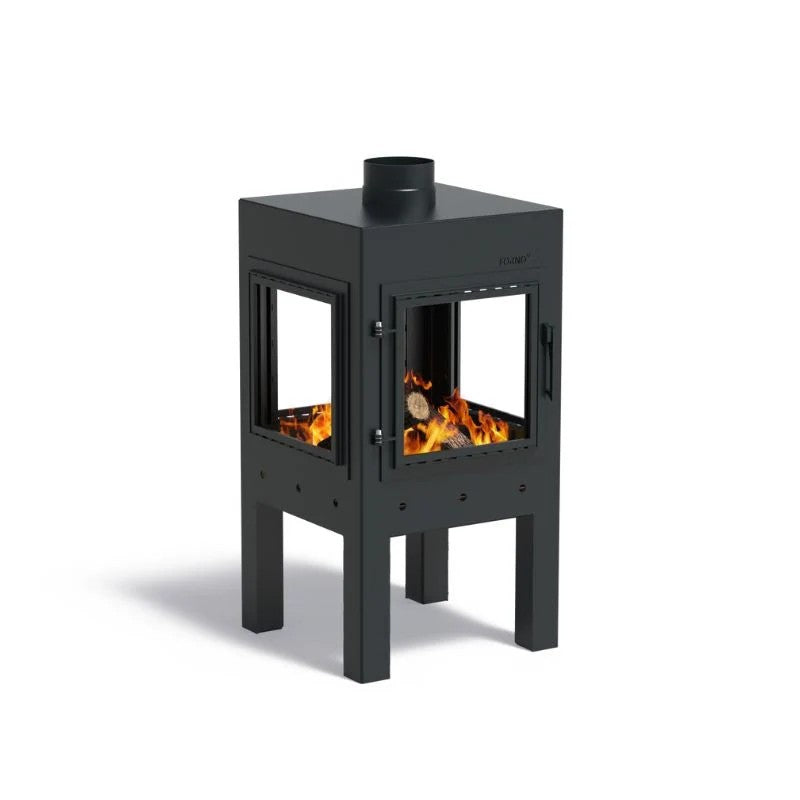 Adezz Forno DIGNA Steel Outdoor Fireplace, Black