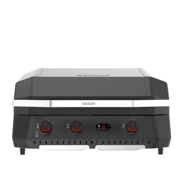 Cozze G-800 Combo Stainless Steel Gas Plancha Grill with Warming Rack