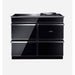 Aga ERA 110 Cast Iron Electric Cooker with Induction Hob, Black with Polished Chrome Trim