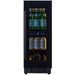 CELLA BV18-BH 300mm Undercounter Drinks Fridge, Black Glass