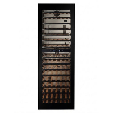 CELLA W96B-TO Integrated Wine Cooler 600mm, Black Glass