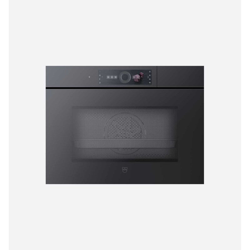 V-Zug V6000 CombiSteamer 45M PowerSteam AutoDoor 60cm Glass Combi-Steam Oven, Black Mirror