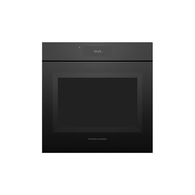 Fisher & Paykel OB60SAMPUNB5 60cm Built-In Pyrolytic Single Oven, Black Glass