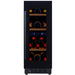 CELLA Kitchenline 30cm Undercounter Wine Cooler W18D-BH, Black Glass
