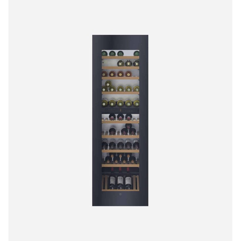 V-Zug V6000 WineCooler 60cm Black Glass Fully-Integrated Wine Cooler, Black Glass