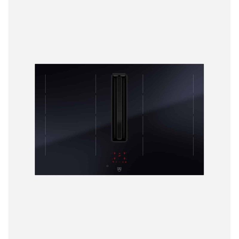 V-Zug V4000 CombiCookTop I804 80cm Integrated Extraction Hob, BlackDesign