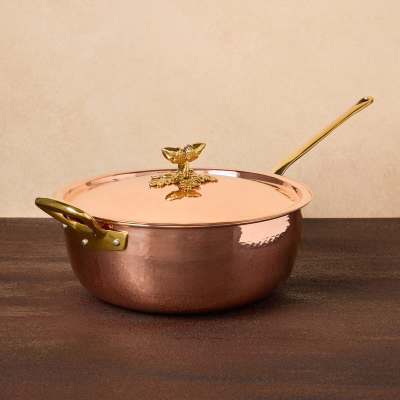 The Cotswold Cooking Company 5.5LT Chef Pan with Lid, Copper