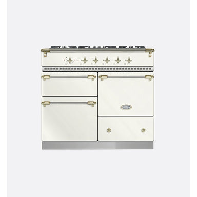 Lacanche Macon LG1053CTCTYB 100cm Dual Fuel Range Cooker, Chantilly & Brass