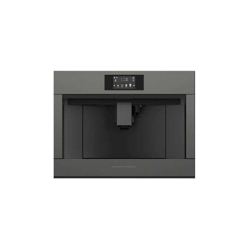 Fisher & Paykel EB60MSG3 Glass Built-In Coffee Machine 60cm, Grey