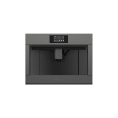 Fisher & Paykel EB60MSG3 Glass Built-In Coffee Machine 60cm, Grey
