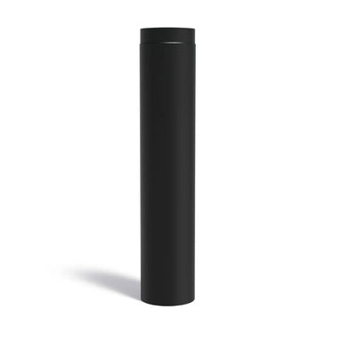 Adezz Forno Stovepipe 200 Coated Steel Flue Extension, Black