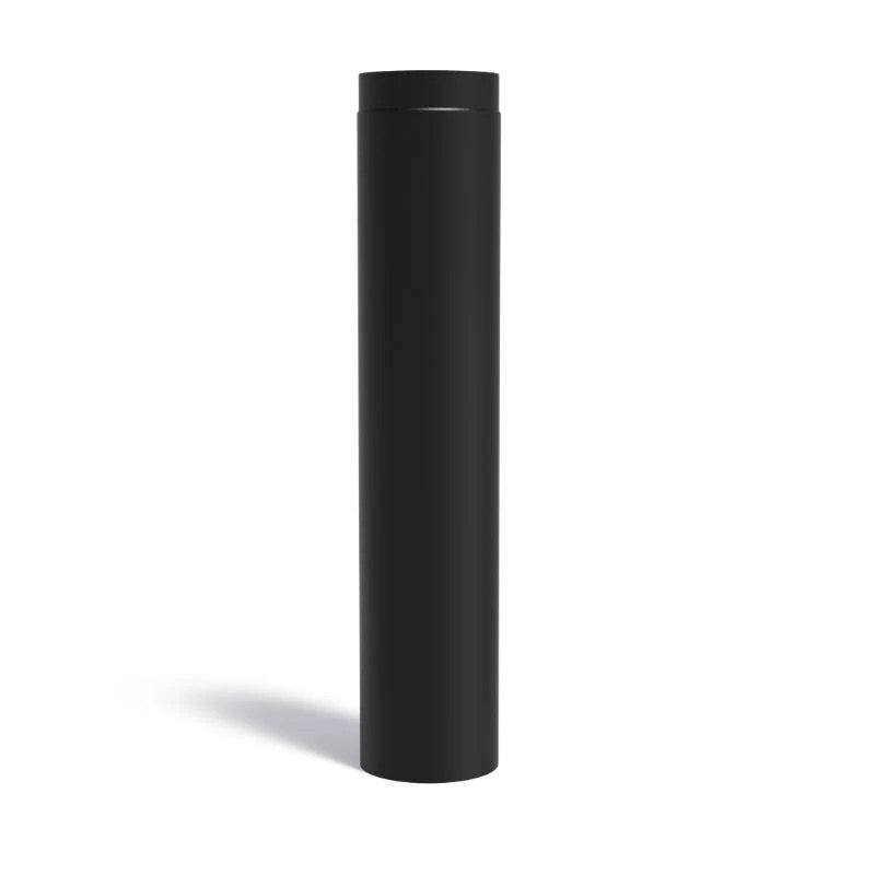 Adezz Forno Stovepipe 200 Coated Steel Flue Extension, Black