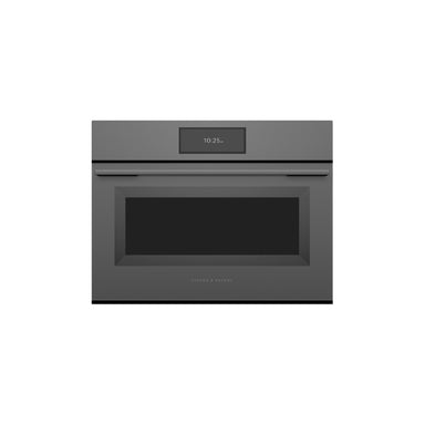 Fisher & Paykel OM60NMUG5 60cm Glass Compact Combination Microwave Oven, Grey
