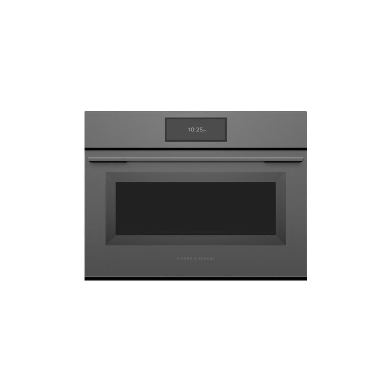 Fisher & Paykel OM60NMUG5 60cm Glass Compact Combination Microwave Oven, Grey