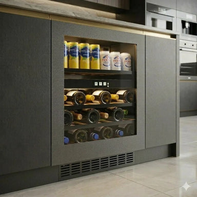 CELLA Kitchenline Panel Ready Beverage Centre 22 Bottle/44 Cans with Push2open