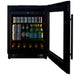 CELLA Kitchenline Undercounter Drinks Fridge 118L, Black Glass