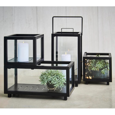 Cane-line Lightbox Rectangular Lantern, Lava Grey