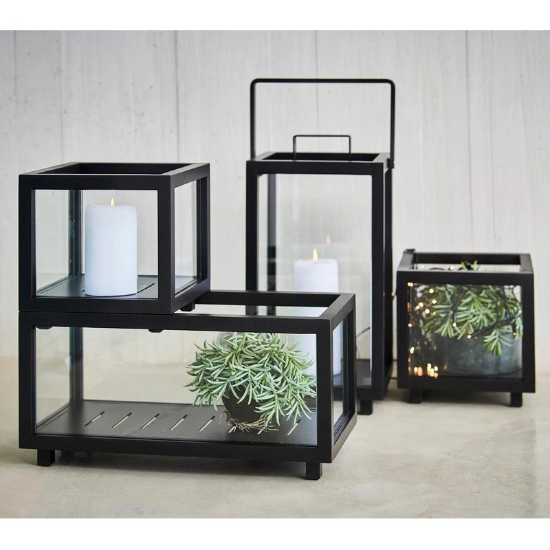 Cane-line Lightbox Rectangular Lantern, Lava Grey