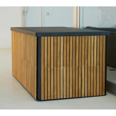 Cane-line Combine Large Cushion Box, Black & Teak