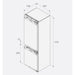 Bora C178KGS1 56cm Fully Integrated 70/30 Fridge Freezer with Sliding Hinge