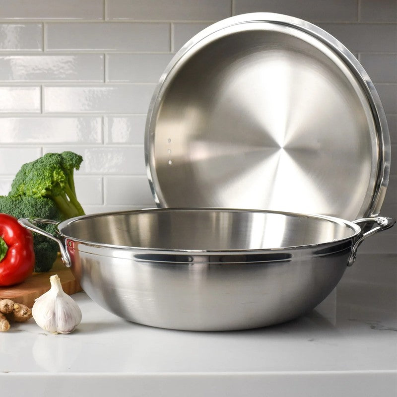 Hestan ProBond Tri-Ply Stainless Steel Wok with Lid