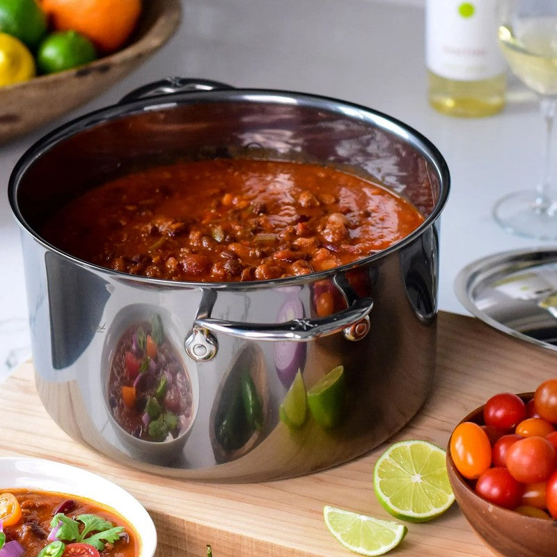 Hestan NanoBond Titanium Stainless Steel Stockpot with Lid