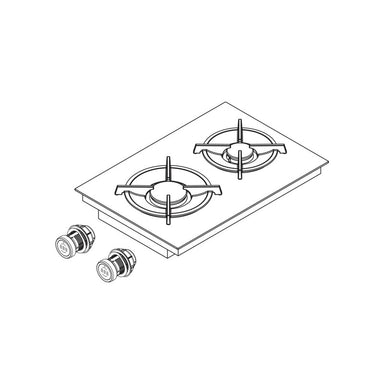 Bora PKG3 37cm Gas Cooktop, Black