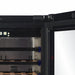 CELLA Kitchenline Wine Fridge 33 Bottle, Black Glass