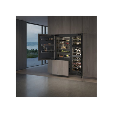 Gaggenau Vario Expressive Series RVW467170 61cm Fully Integrated Wine Storage, Dark Brushed Stainless Steel
