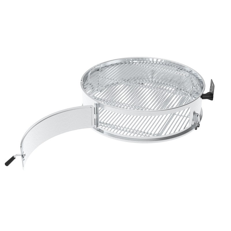 Crown Charcoal Kettle Grill Culinary Ring with Lid Holder & Charcoal Baskets