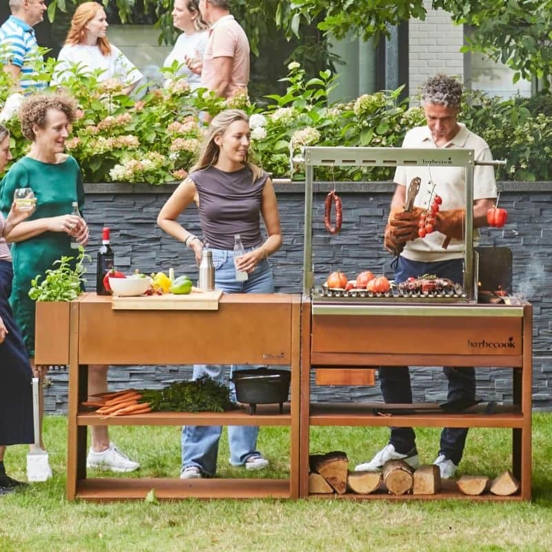 Barbecook Pedro Asado & Buddy Workstation Corten Steel BBQ, Corten Steel