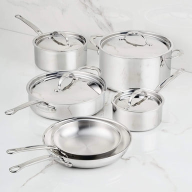 Hestan ProBond Luxe Stainless Steel 6-Piece Cookware Set, Mirror-Polished