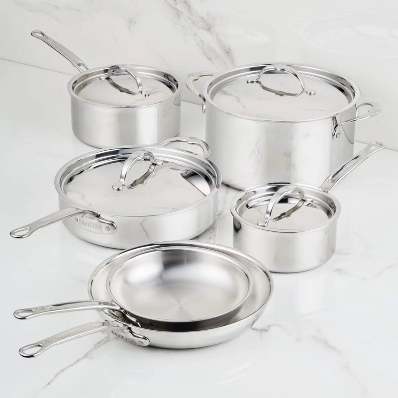 Hestan ProBond Luxe Stainless Steel 6-Piece Cookware Set, Mirror-Polished