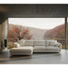 Cane-line Bloom 2-Seater Sofa with Chaise Longue, Teak Legs
