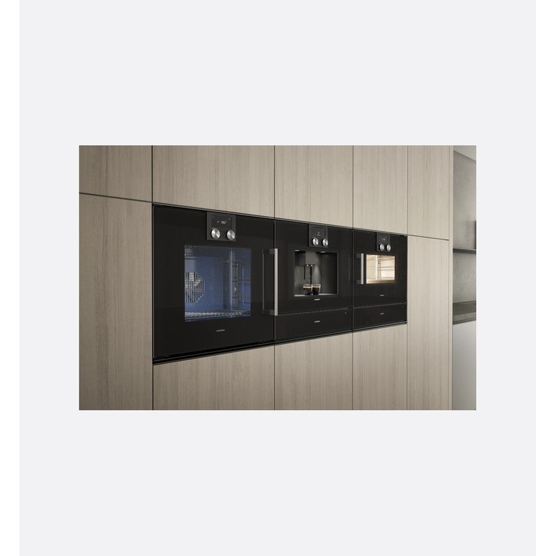 Gaggenau 200 Series BOP250102 Built-In Pyrolytic Single Oven with Right Hand Hinge, Anthracite