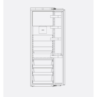 Bora C178KGFS1 56cm Fully Integrated Fridge Icebox with Fixed Hinge