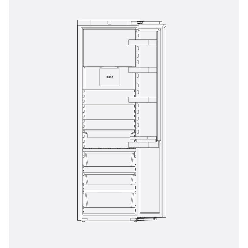 Bora C178KGFS1 56cm Fully Integrated Fridge Icebox with Fixed Hinge