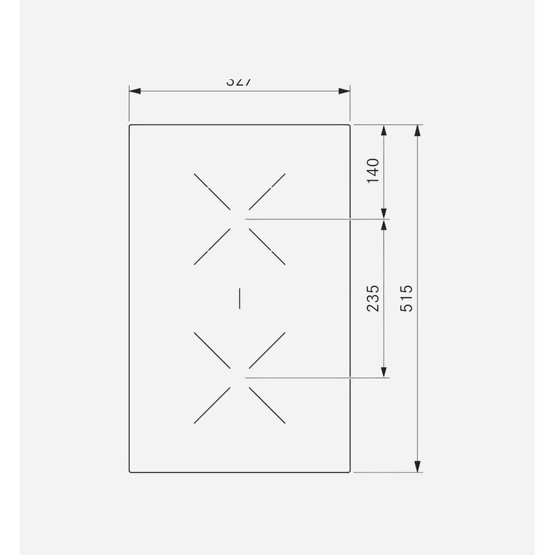 Bora CKCB Ceramic Domino Hob 32.7cm, Black