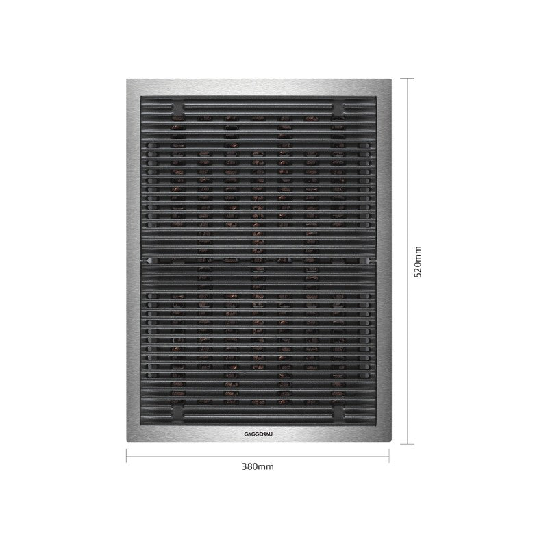 Gaggenau 400 Series VR414115 Stainless Steel Electric Grill Cooktop 38cm