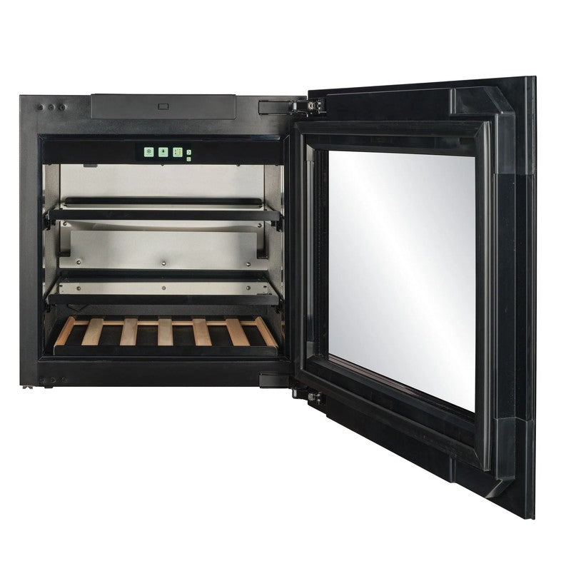 CELLA BVI-24B-TO Integrated Drinks Cooler 595mm, Black Glass