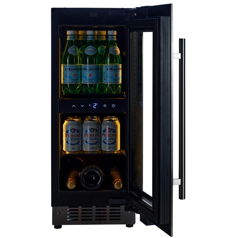 CELLA Kitchenline BV18-SSH Stainless Steel Beverage Fridge 51L, Stainless Steel