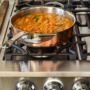 Hestan CopperBond Copper Saute Pan with Lid