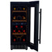 CELLA Kitchenline 30cm Undercounter Wine Cooler W18D-BH, Black Glass