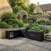 Fontana Ignes Stainless Steel Outdoor Kitchen with 5 Burner Grill, Hob, Sink, Fridge & Storage