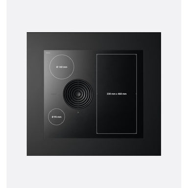 Bora S Pure PURSU2R 60cm Glass Ceramic Venting Induction Hob, Rough Black